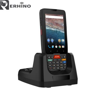 China Handheld Computer ERhino Courier NFC 1D/2D Barcode Scanner Android PDA 4.0inch Octa Core Android 9.0 LTE 4G Rugged PDA for sale