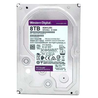 China Hot Selling Hdd 3.5 Inch Brand New Purple SATA 8TB HDD 6Gb/s 7200RPM 256MB Hard Disk Drive For Desktop for sale