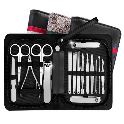 China Travel/Nail Care/Ultra Sharp Hot Sale Manicure Set Nail Clippers Pedicure Kit Toe Setmanicure Treatment Kit Wide Fine Best Gift Customization -16 Pieces for sale