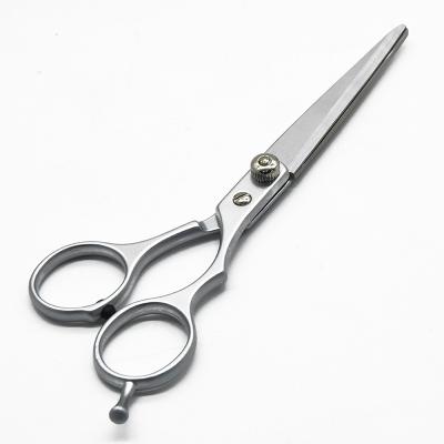 China Thinning Scissors Wholesale Premium Sharp Curved Stainless Steel Beauty Scissors Silver Blades 6 Inch Long Haircutting Barber Salon Scissors for sale