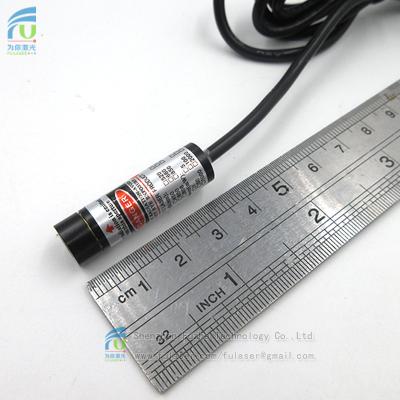 China Retail FU635AD5-GD10 635nm 3mW Red Dot Laser Module Adjustable Focus With 5.5*2.1mm DC Connector Lazer Lamp Light for sale