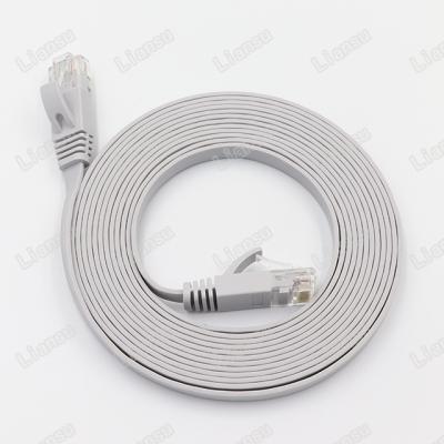 China Telecom Liansu Factory Direct China More Color Tiny Mobile Cable Even Outdoor 8P8C Cat6 Lan Flat Network Cable for sale