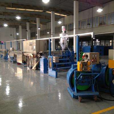 China Copper Wire Extrusion Enameled Copper Wire Machine Insulation Copper Wire Cable Making Machine Cable Extruder High Speed for sale