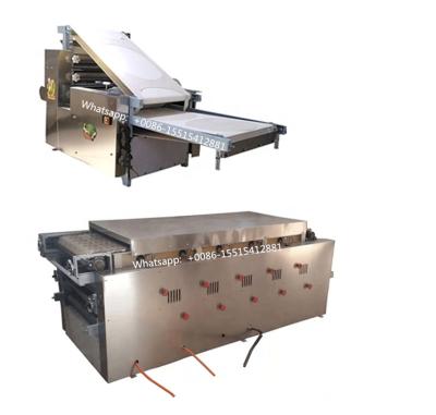 China Easy Operation Industrial Automatic Arabic Bread Tortilla Processing Line Making Machine With Gas Heating for sale