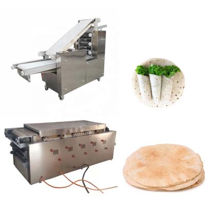 China Easy Operation Industrial Gas Type Halhal Bread Making Machine For Lebanese Tortilla Bread Production Line for sale