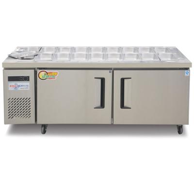 China 2021 Hot Sale Double-temperature Commercial Sandwich Kitchen Pre Table Under Counter Workbench Commercial Freezer Refrigerator for sale