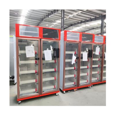 China Single-temperature Merchandiser Commercial Automatic Technical Vertical Upright Display Glass Door Freezer Refrigerator For Sale for sale