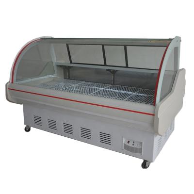 China Single-temperature hot sale meat cooler refrigerated display meat display cooler for meat market display cooler for fast food restaurant for sale