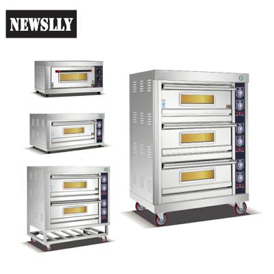 China food & Beverage factory commercial electric bread pizza baking deck oven for sale for sale