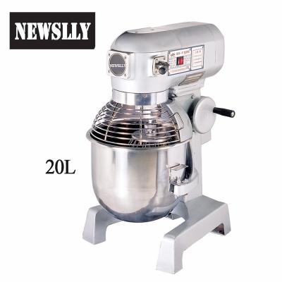 China Bread Bakery Machine 20L 3 Speed ​​Vertical Mixer Floor Food Mixer Commercial Planetary Spiral Food Mixer for sale