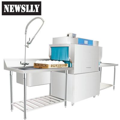 China Traditional High Quality Stainless Steel Dishwasher Industrial Pass Through Dishwasher for sale