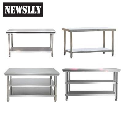 China Simple ESD Stainless Steel Kitchen Supply Work Table 	Stainless Prep Table for sale