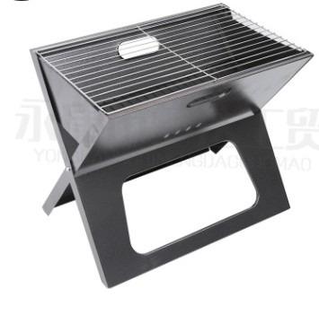 China Newslly Adjustable Hot Outdoor Disposable Folding Height Charcoal BBQ Smoker Cooking Stove Portable Grill for sale