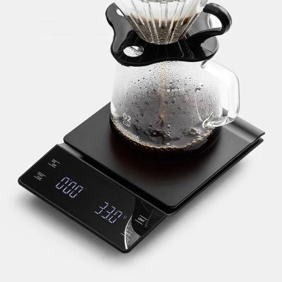 China WITH COVER LED screen coffee scale household punctuality weigh electronic scale hand brew coffee kitchen high quality scale for sale