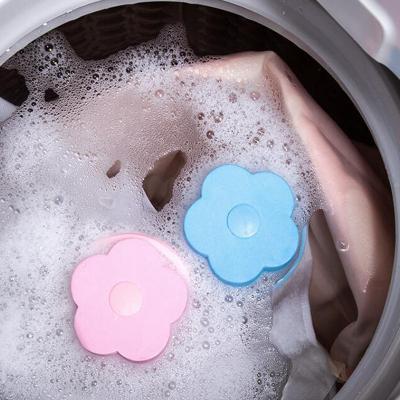 China Sustainable Cute Mesh Bag Household Cleaning Hair Filter Washing Machine Floating Filter Washing Machine Filter for sale