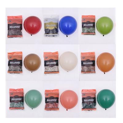 China Party festival supplies factory 12 inch retro balloons helium and inch popular retro color birthday party decoration balloons for sale