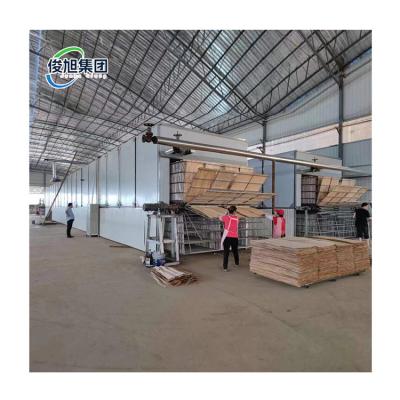 China 22.00KW Secador de carilla de madera totalmente automático para un rendimiento de secado de múltiples capas de 8000 KG en venta