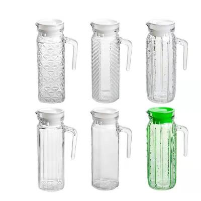 China Viable Promotional Good Quality Food Packaging Glass Beverage Dispensing Pitcher for sale