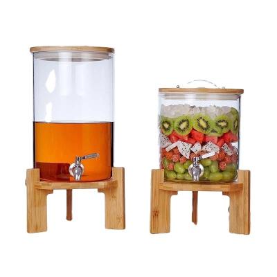 China Heat resistant made in china top quality clear glass new type top sale beverage dispenser for sale