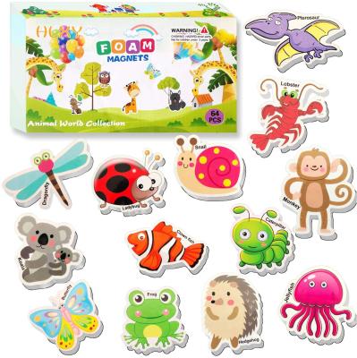 China Toy Animal Custom Foam Animal Educational Magnet on the Fridge for sale