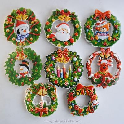 China 2018 Custom Animal Christmas Decoration 3D Resin Fridge Magnets For Fridge for sale