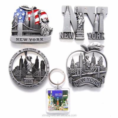 China Home Decoration Cheap 3D City Fridge Magnets Souvenir Fridge Magnets For New York Tourist for sale