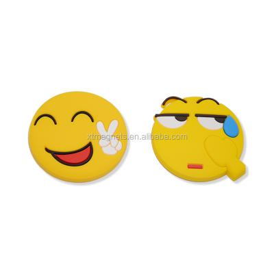 China 2019 Hot Sale Animal Expression Package PVC Soft Smile Fridge Magnet for sale