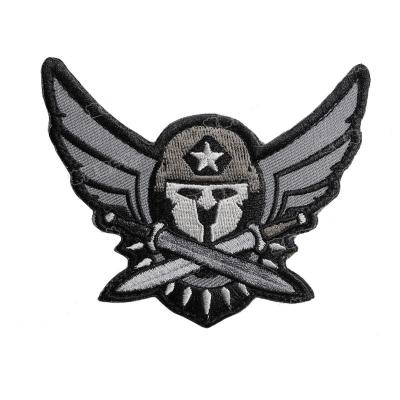 China 3D Eagle Head Stars US Army Patches Military Emblem Patch 3D Embroidery Patches Appliques Embroidered Badges for sale