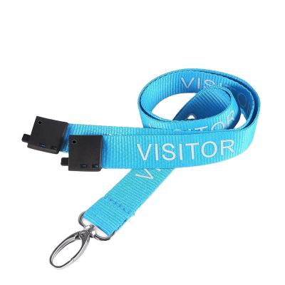 China VISITOR lanyard for keys remove before flight mode voluntary visitor staff lanyard for neck strap for sale