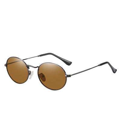 China EESER 2022 Fashion Sunglasses Classic Fashion Polarized Metal Oval Sunglasses 2022 Unisex Sunglasses for sale