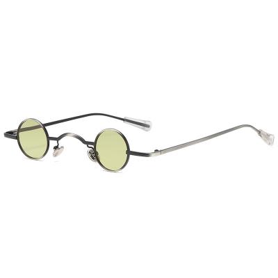 China 2022 newest round EESER fashion vintage circle punk style small metal frame polarized round sunglasses for sale