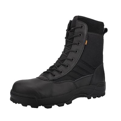 China Fashion\2021 cheap military tactical ankle boots zipper safety shoes army comfortable\durable manufacturer for sale