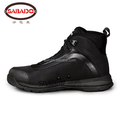 China Good Quality Material Waterproof Durable Genuine Leather Desert Boots Tactical Military Hiking Shoes for sale