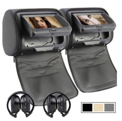 China Unique mould 9 inch car portable headrest dvd player for sale