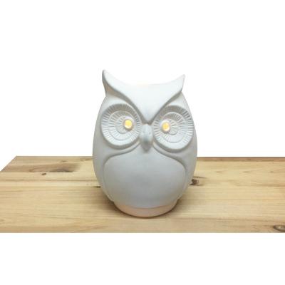 China Custom Animal Owl Ceramic Ultrasonic Humidifier Hotel Design Flower Essential Aroma Oil Diffuser Usb for sale