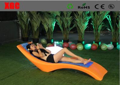 China Waterproof Plastic Garden Furniture Color Changing Coffee Chair for sale