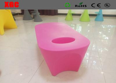 China Purple Color Plastic Outdoor Furniture Coffee Table 110*56*41 Cm Size for sale