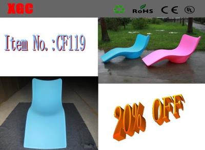 China Materiales al aire libre del polietileno de los muebles de los sillones coloridos modernos del Poolside en venta