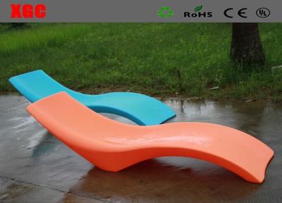 China Led Pool Lounge Furniture Colorful Changing Outdoor Pool Lounge Chairs Eco - Friendly for sale