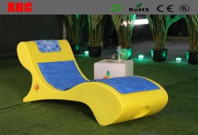 China Leisure Led Outdoor Chaise Lounge Chairs With Rechargeable Lithium Battery for sale