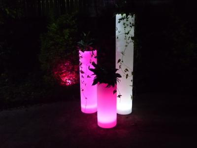 Cina Il grande fiore di RGB LED pianta la luce solare del vaso di fiore dei vasi LED in vendita