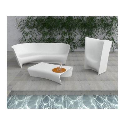 China Modern Style LED Table And Chairs Outdoor Swimming Pool Furniture Set Easy Clean for sale