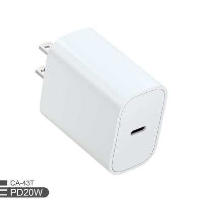 China 20W PD+QC3.0 Palladium High Speed ​​Fast Charger Type C Charging USB Charger 5V9V12V For Iphone 11 pro for sale