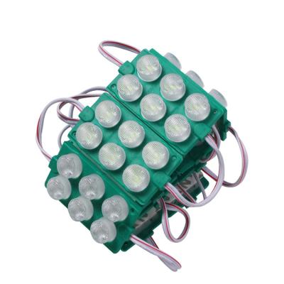 China Customized High Quality PCB Aluminum Led Module 12v 3w Double Tier 3 LED Lights Green Module Light for sale