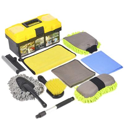 China Professional Multifunctional Portable Complete Microfiber Wash Station Kit Cleaning Sets for sale