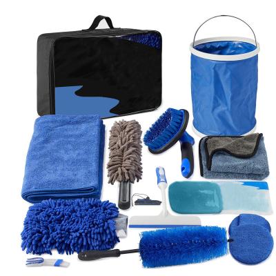 China 2021 new style car wash kit/microfiber sets/portable car wash cleaning tool kits for sale