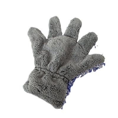 China Eco-friendly Fashion Car Wash Microfiber Hand Gloves, Microfiber Car Wash Glove, Wash Mitt Car Wash Glove for sale