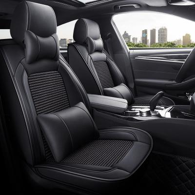 China Fashionable Breathable Durable 5 Seat Car Seat Cover Fully Enclosed Universal Set Cartoon Luxury Seat Cover for sale