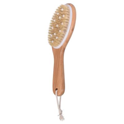 China EXFOLIATING Body Brush for Wet or Dry Brushing - Treesmile Softer Bamboo Natural Bath Exfoliating Brushes Custom Logo for sale