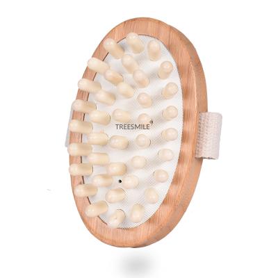 China Eco-friendly Custom Logo Body Massage Shop Salon Beauty Natural Bamboo Air Cushion Brush For Health Care Spa Treesmile High Quality Factory for sale